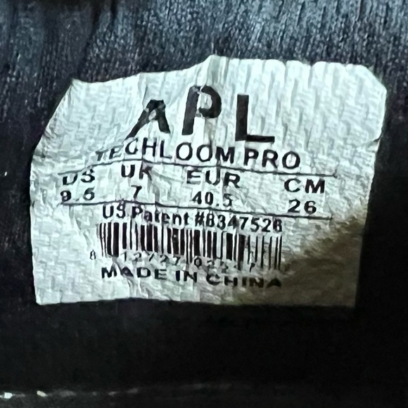 APL Techloom Pro Sneakers Size 9.5 Gold Silver Metallic Lace Up Running Shoes - Picture 13 of 13